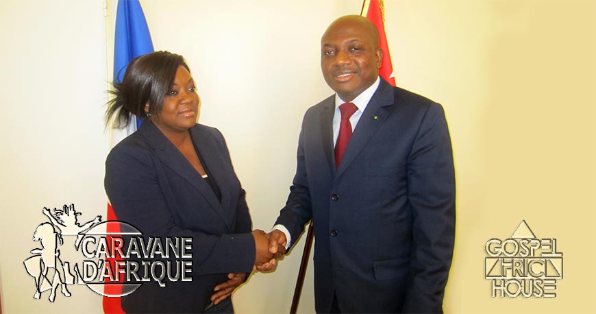 Amtha Kol reçu par SEM. Calixte Batossie Madjoulba, ambassadeur du Togo en France